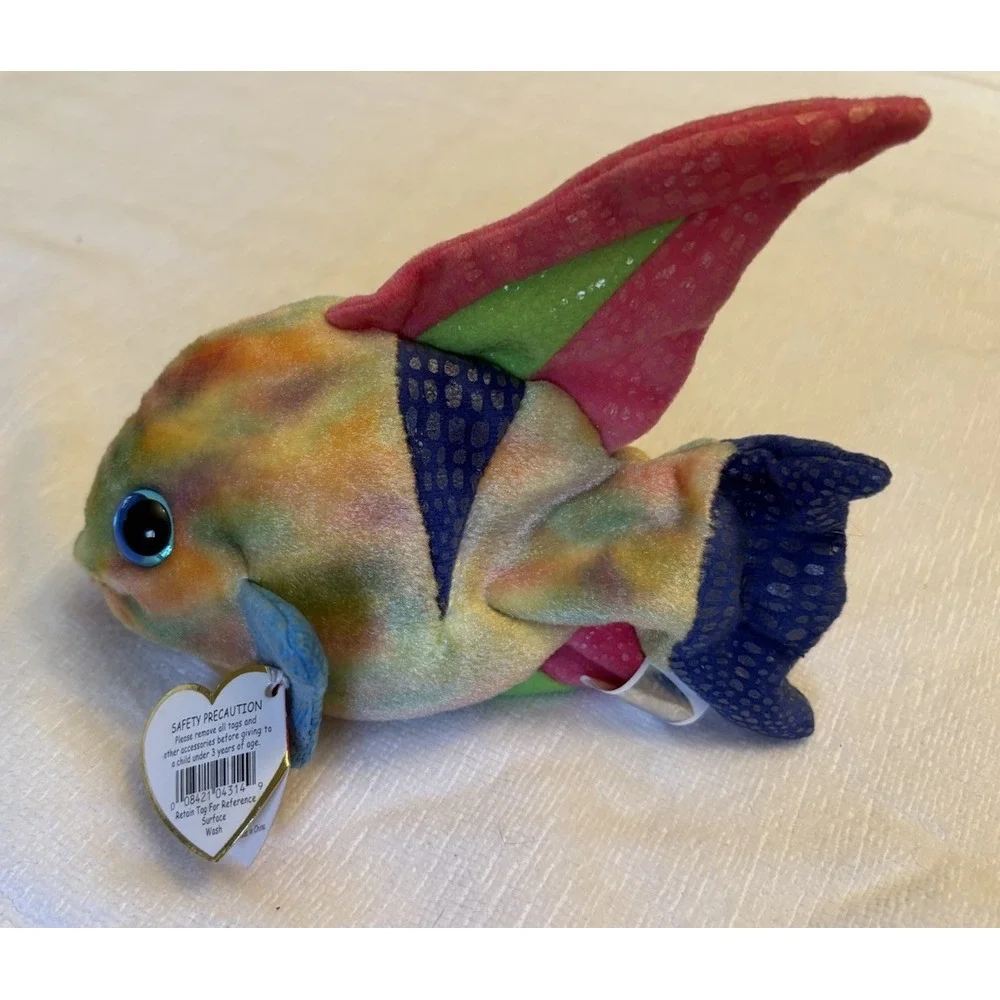 TY Beanie Baby -‎ ARUBA the Angel Fish (7 inch) - Stuffed Animal Toy